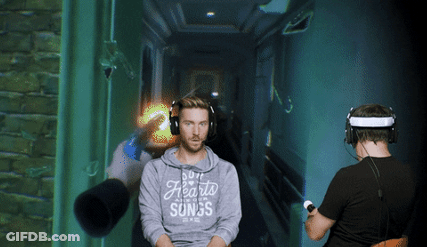 Jumping Out Window In Virtual Reality GIF