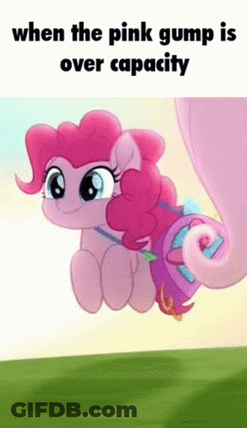Jumping Pinkie Pie Gump GIF