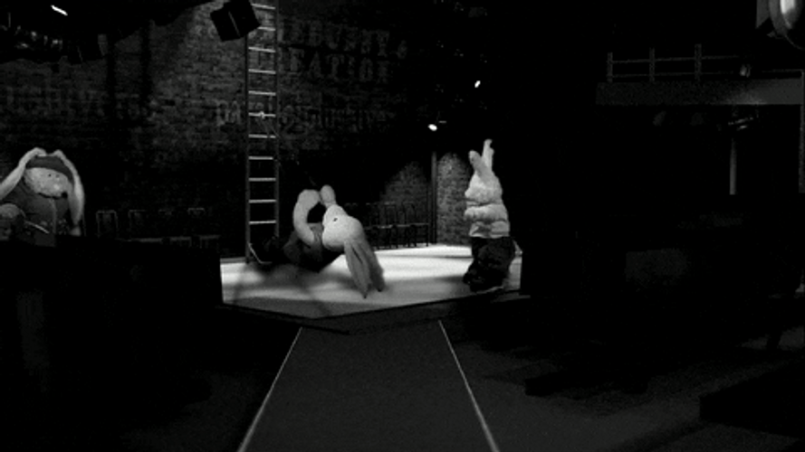 Jumping Rope Tired Bunny GIF