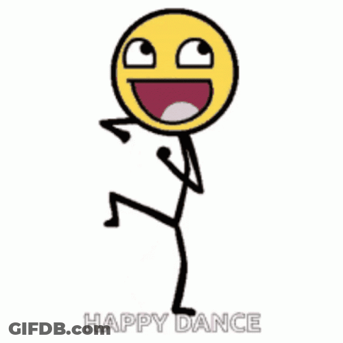 Jumping Up And Down Happy Dance GIF