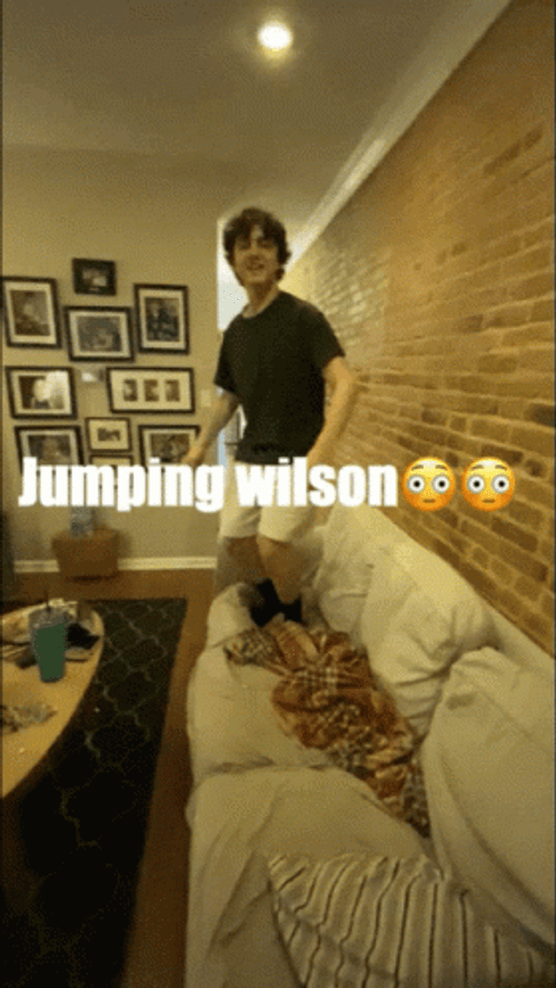 Jumping Wilson TikTok Video GIF
