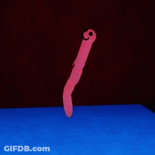 Jumping Worm Animated GIF