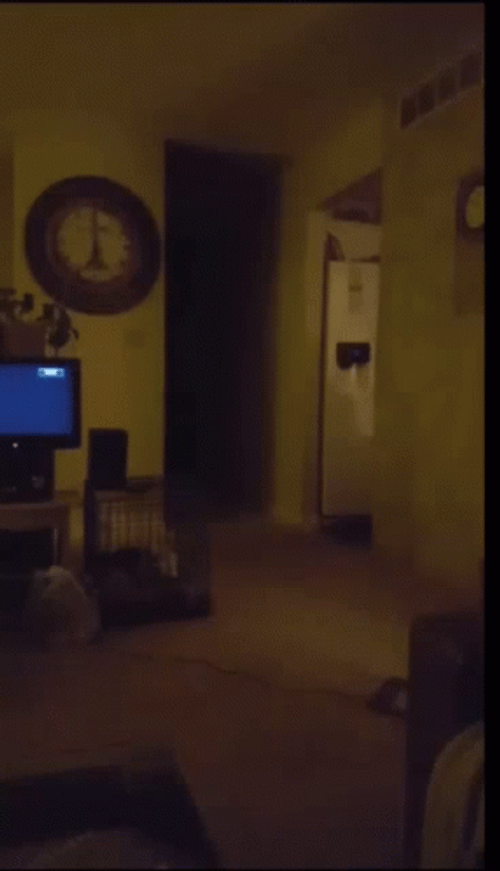 Jumpscare Dark Living Room GIF
