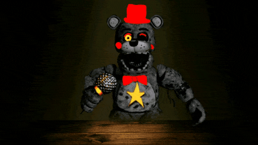 Jumpscare Edit Lefty FNAF 2 GIF