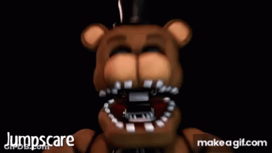 Jumpscare Freddy Five Nights At Freddy's GIF