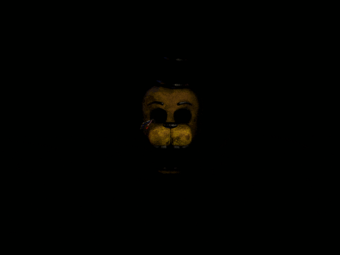 Jumpscare Golden Freddy Head GIF