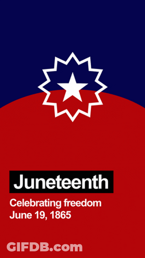 Juneteenth Flag Is A Sign Of Freedom GIF