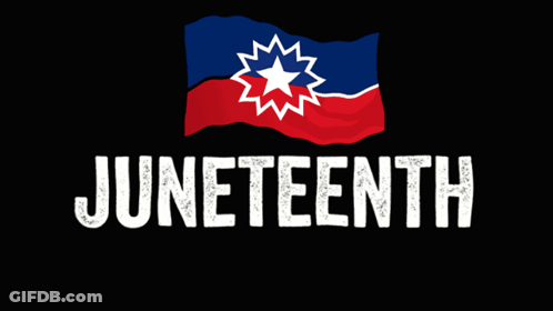 Juneteenth Freedom Day Flag Poster GIF