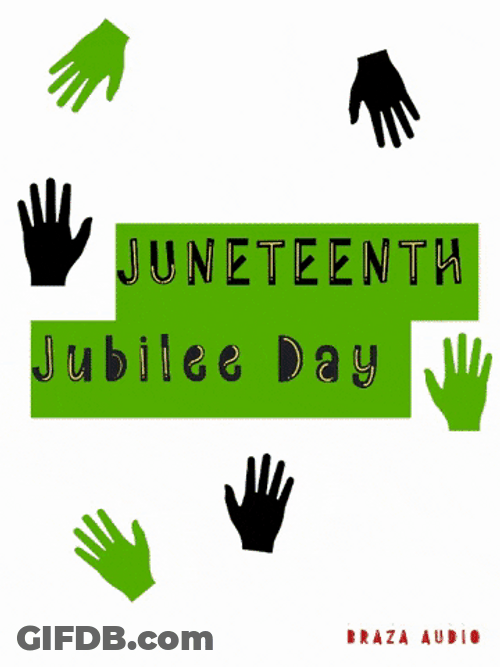 Juneteenth Jubilee Day In A Switch On Led Light GIF