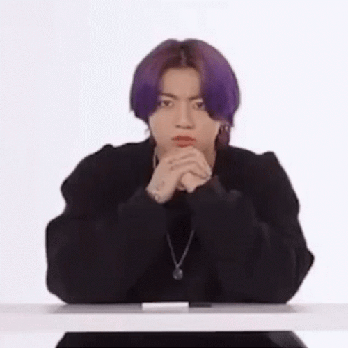 Jungkook Annoyed Stare GIF