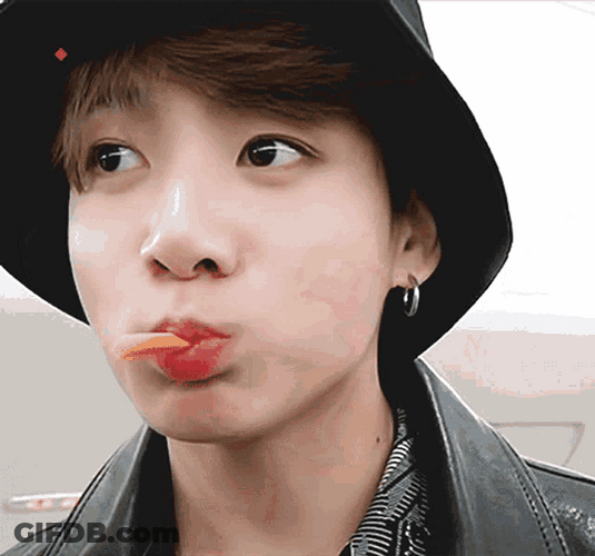 Jungkook Delectable Munching GIF