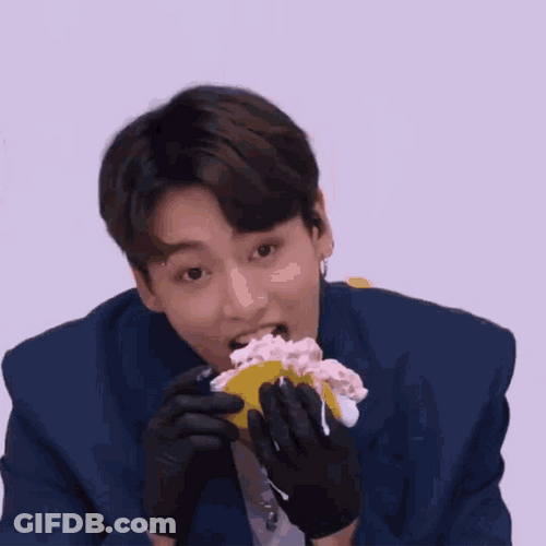 Jungkook Eating Taco GIF
