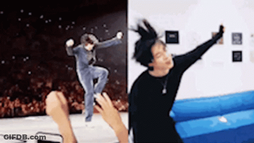 Jungkook Harry Styles Dancing Meme GIF