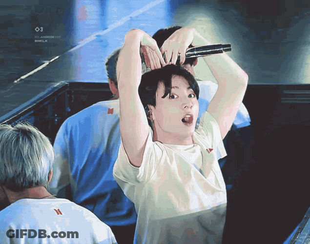 Jungkook Heart Shape Pose GIF