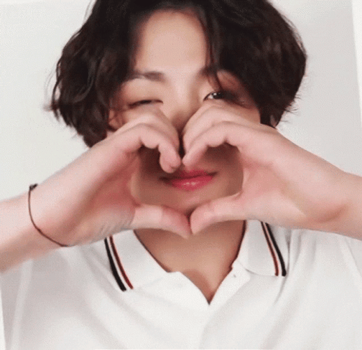 Jungkook Heart Sign GIF