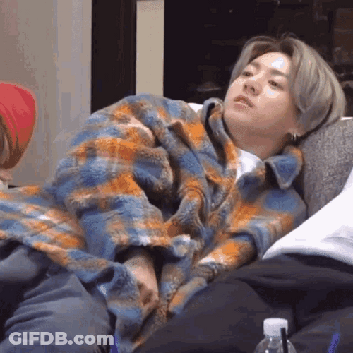 Jungkook Laying Down GIF