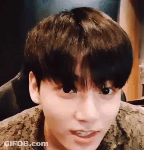 Jungkook Scratching Head GIF