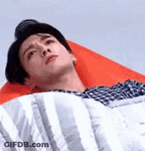 Jungkook Thinking In Bed GIF