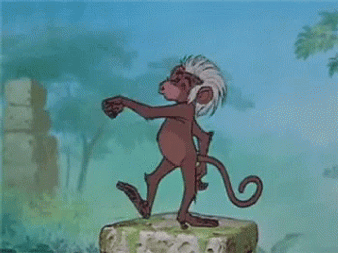 Jungle Book Dancing Monkey GIF