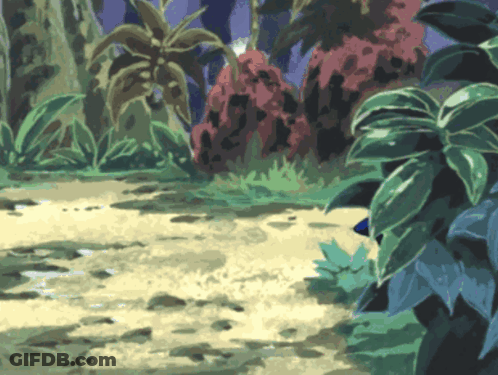 Jungle Painting With Lots Of Plants GIF