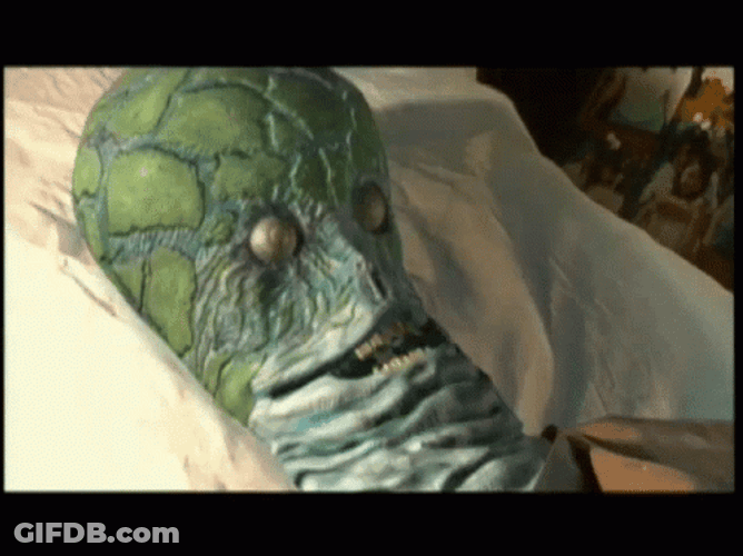 Junji Ito Alien Face Disintegrating GIF
