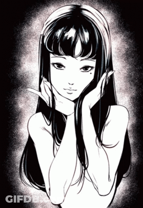 Junji Ito Art Tomie Kawakami Distorted GIF