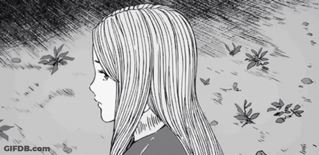 Junji Ito Horror Art Terrifying Creature GIF
