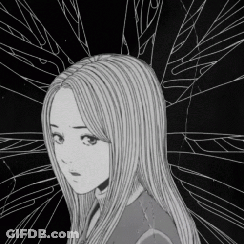 Junji Ito Kirie Goshima Spiral Background GIF