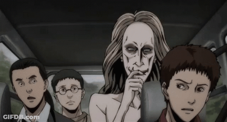 Junji Ito Scary Monster Pointed Teeth GIF