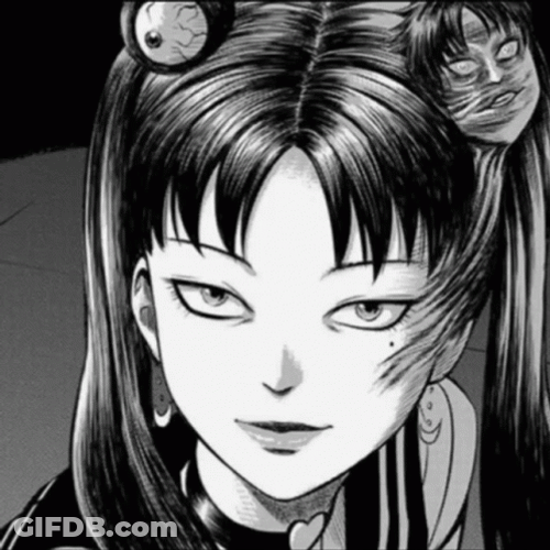 Junji Ito Tomie Vanishing Emblem GIF