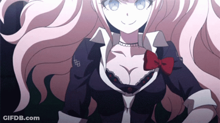 Junko Enoshima Alluring Smile GIF