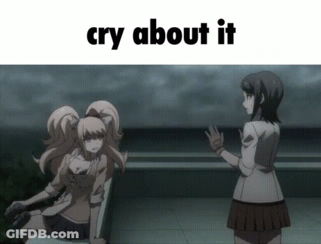 Junko Enoshima Cry About It GIF
