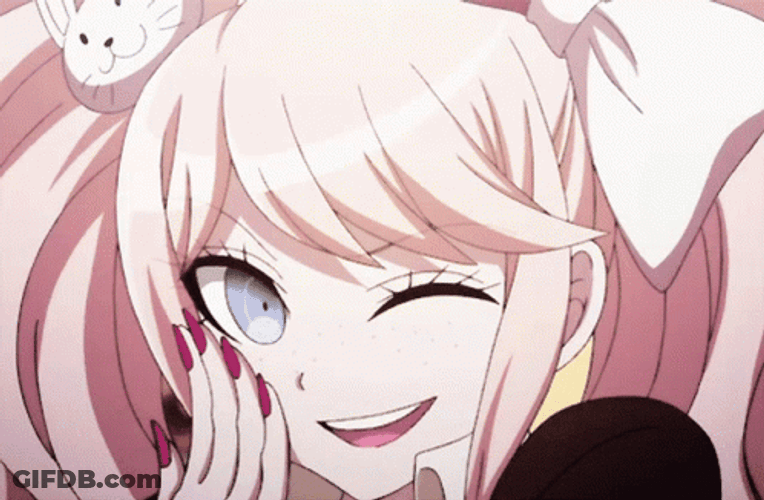 Junko Enoshima Cute Wink GIF