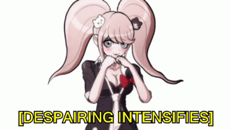 Junko Enoshima Despairing Intensifies GIF