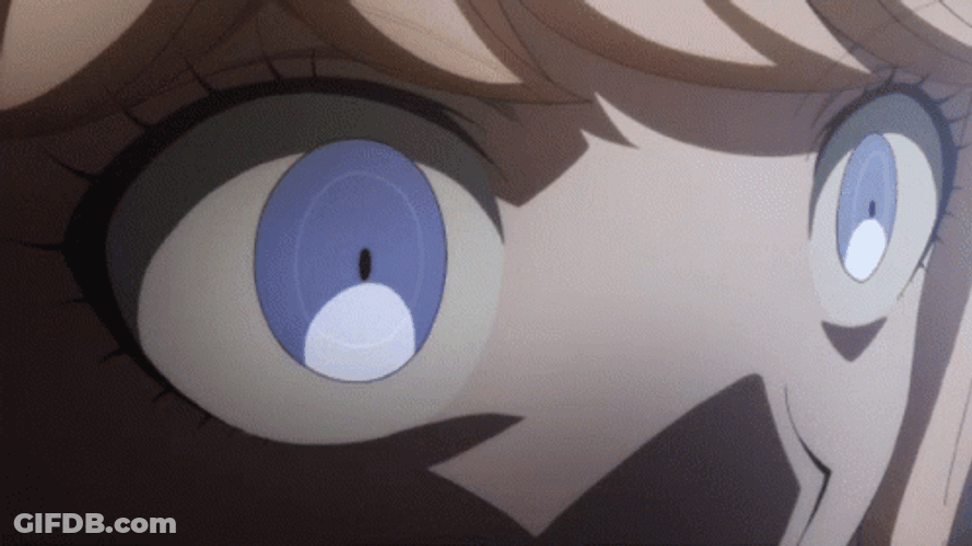Junko Enoshima Distort Eyes GIF