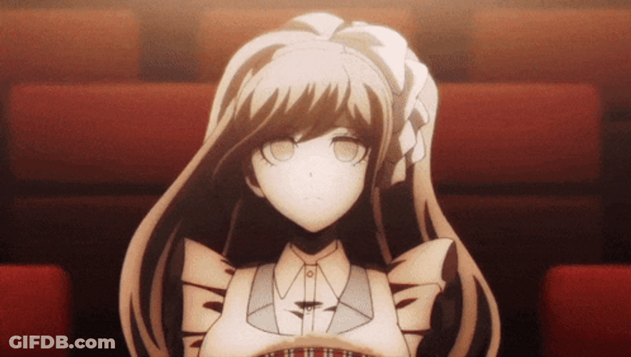 Junko Enoshima Eating Popcorn GIF