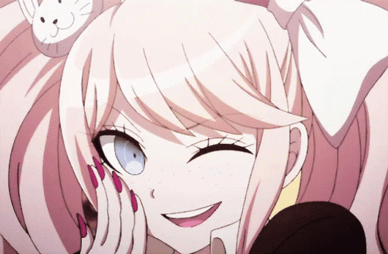 Junko Enoshima Flirty Wink GIF