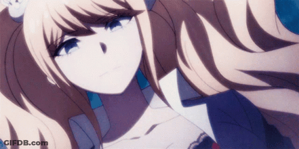 Junko Enoshima In The Rain GIF