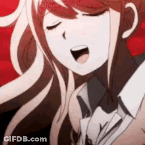 Junko Enoshima Serious Talk GIF