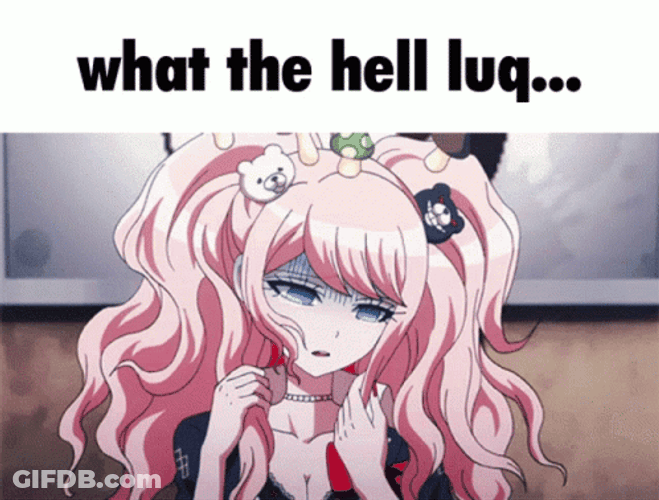 Junko Enoshima Shy What The Hell Luq GIF