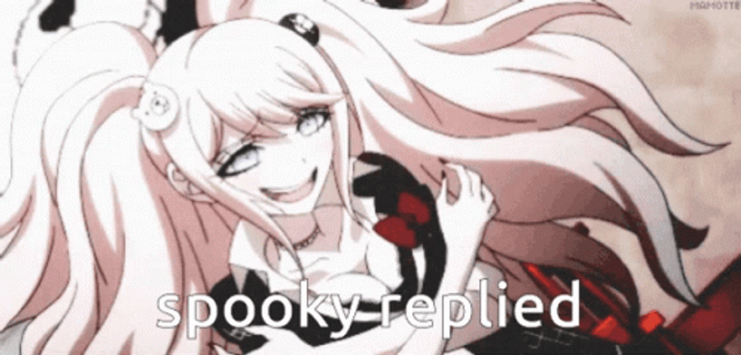 Junko Enoshima Spooky Replied GIF