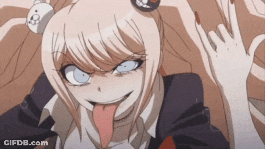 Junko Enoshima Tongue Out GIF