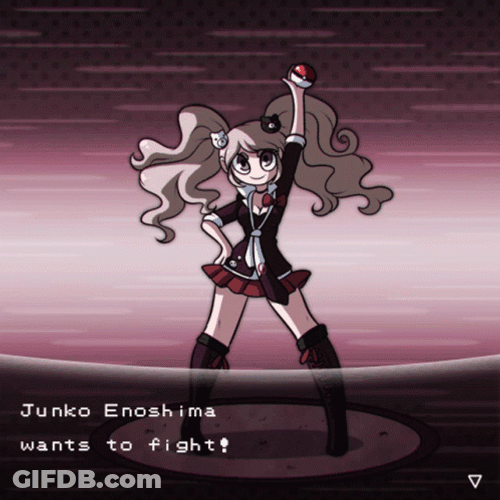 Junko Enoshima Wants To Fight GIF