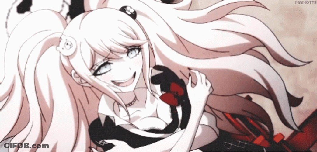 Junko Enoshima Weird Smile GIF
