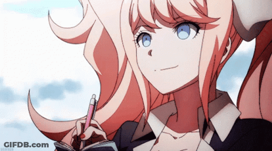 Junko Enoshima Writing Down GIF