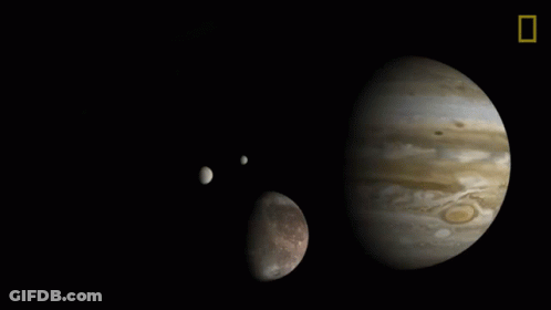 Jupiter And Its Moons National Geographic Logo GIF
