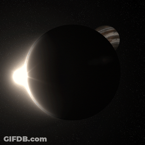 Jupiter Moon Callisto Eclipse GIF