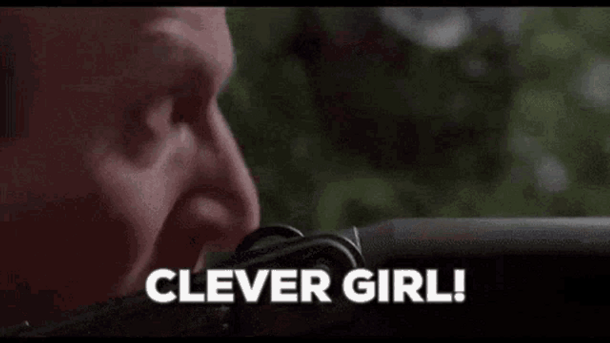 Jurassic Park Clever Girl Raptor GIF