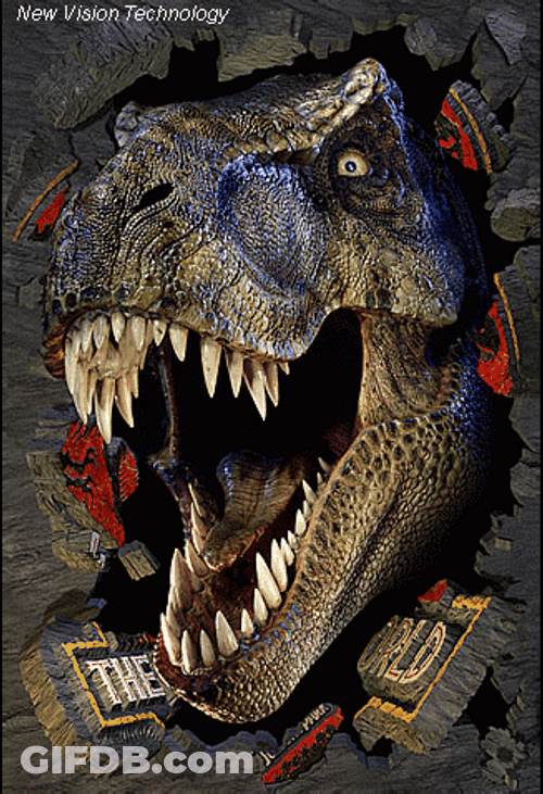 Jurassic Park Dinosaur Roar Rage GIF