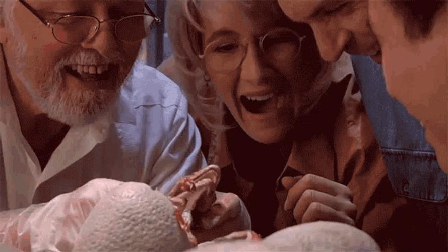 Jurassic Park Hatching Baby Raptor GIF